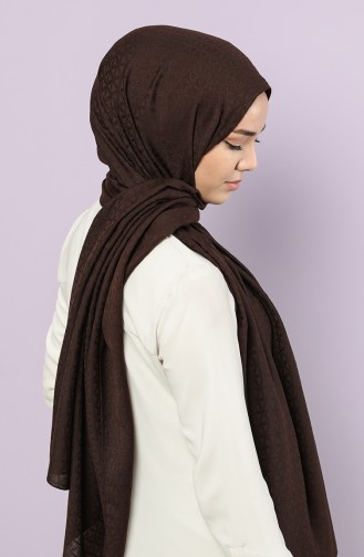 Dark Brown Sjaal 15212-18