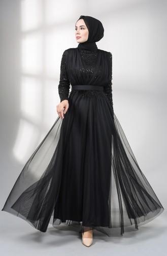Habillé Hijab Noir 5357-04