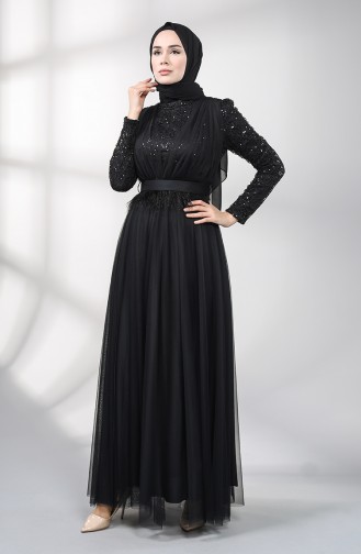 Habillé Hijab Noir 5357-04