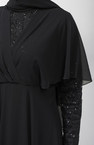 Habillé Hijab Noir 5399-03
