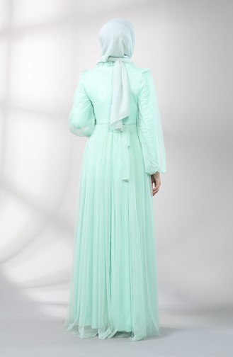 Mint green İslamitische Avondjurk 5400-06