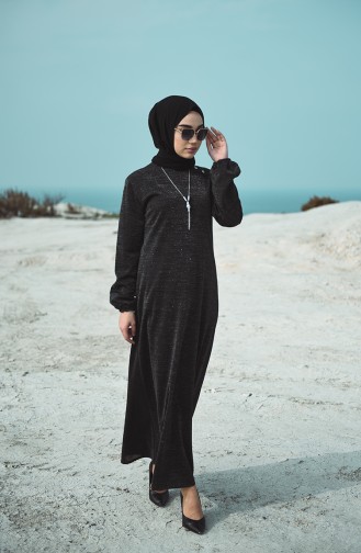 Robe Hijab Noir 1001-01