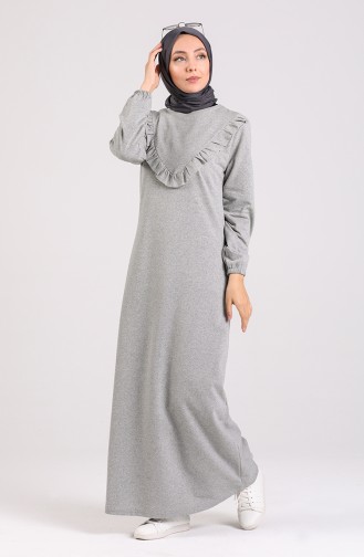 فستان رمادي 1001-01