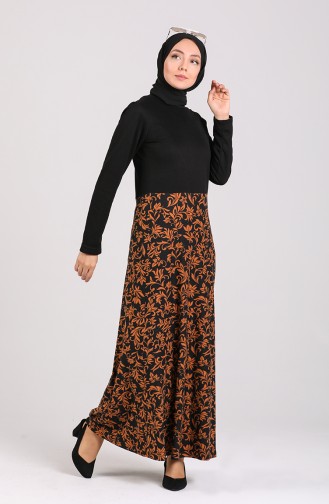 Schwarz Hijab Kleider 0063-02
