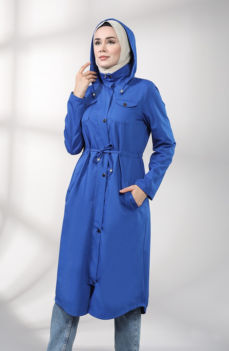 Trench Coat Blue roi 1259 04 Sefamerve