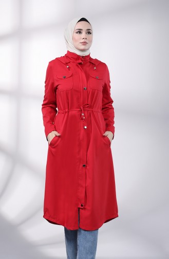 Red Trench Coats Models 1259-05