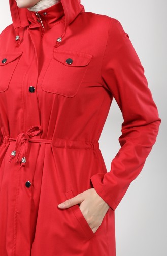 Red Trench Coats Models 1259-05