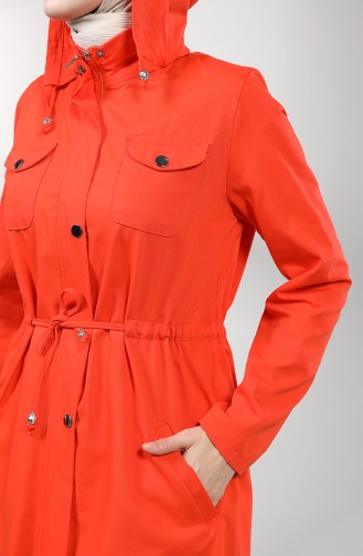 Trench Coat Orange 1259-09