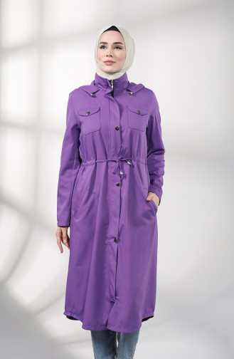 Purple Trench Coats Models 1259-10