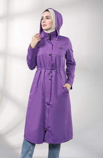 Purple Trench Coats Models 1259-10