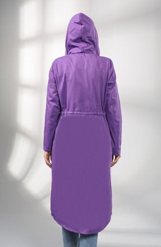 Purple Trench Coats Models 1259-10