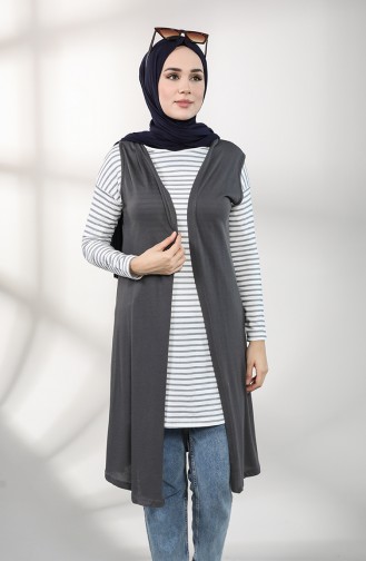 Anthrazit Strickjacke 8127-01