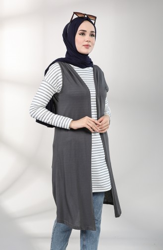 Anthrazit Strickjacke 8127-01