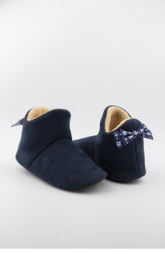 Chaussons Pour Femme Bleu Marine 3581.MM LACIVERT