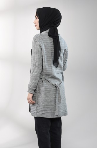 Grau Strickjacke 4292-03