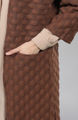 Embossed Patterned Pocket Tunic 1019-03 Tobacco 1019-03