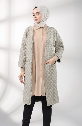 Embossed Patterned Tunic with Pockets 1019-05 Mink 1019-05