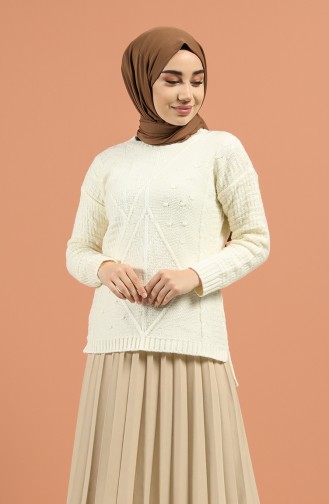 Ecru Sweater 1204-01