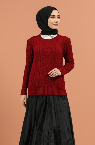 Weinrot Pullover 1210-02
