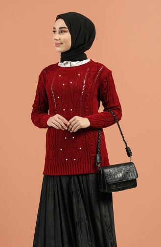 Claret Red Sweater 1215-08