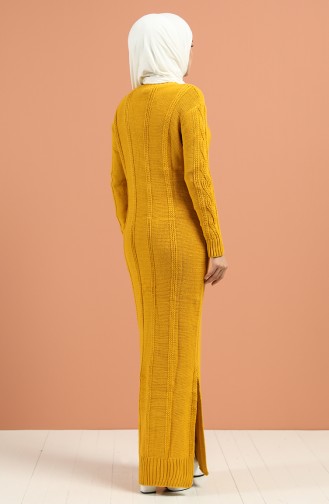 Mustard Hijab Dress 1180 -04