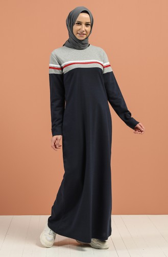 Robe Hijab Bleu Marine 1003-03