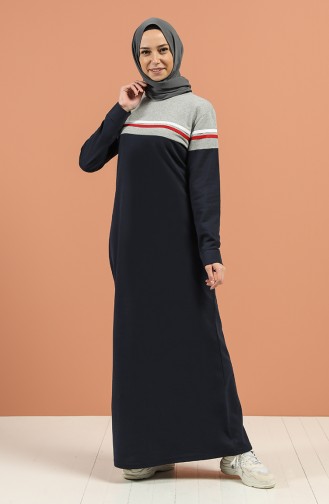 Robe Hijab Bleu Marine 1003-03