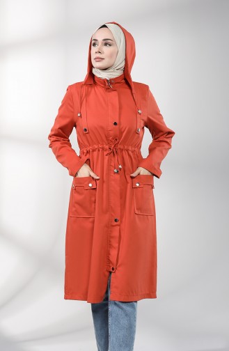 Brick Red Trenchcoat 1884-01