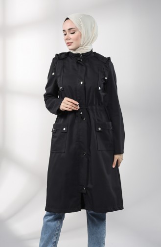 Black Trench Coats Models 1884-02