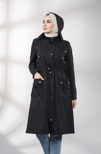 Black Trench Coats Models 1884-02