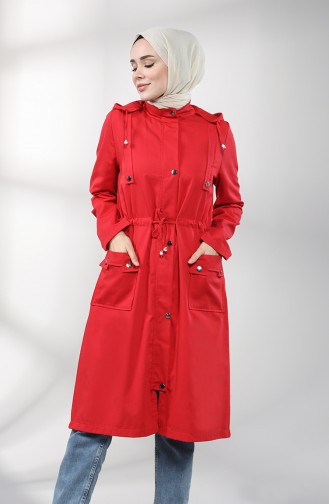 Red Trench Coats Models 1884-06