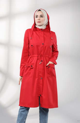 Red Trench Coats Models 1884-06