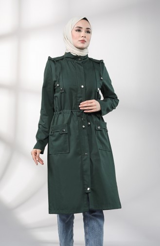 Dunkelgrün Trench Coats Models 1884-07