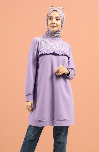 Frilly Lace Sports Tunic 8276-03 Lilac 8276-03