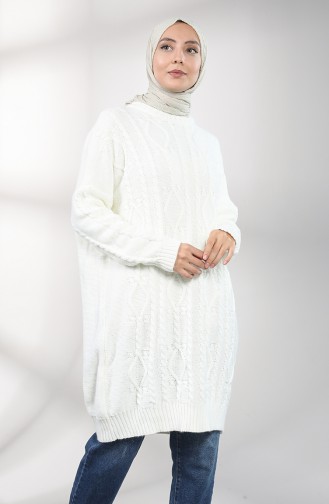 Triko Tunik 0614-02 Ekru