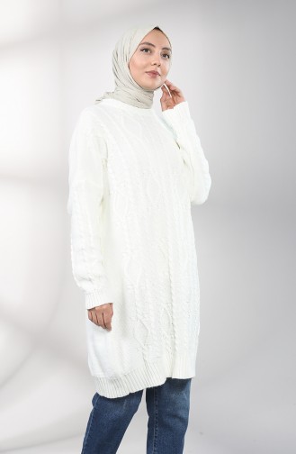 Triko Tunik 0614-02 Ekru