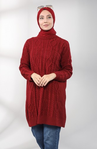 Triko Tunik 0614-05 Bordo