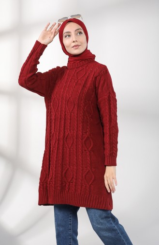 Triko Tunik 0614-05 Bordo