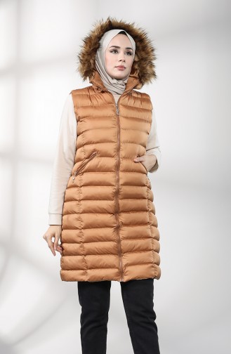 Gilet Sans Manches Camel 1468-06