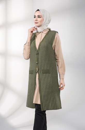 Khaki Waistcoats 4118-01