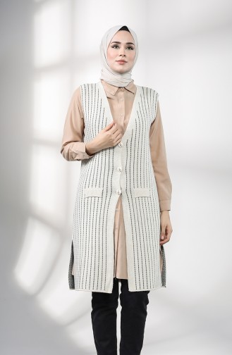 Beige Strickjacke 4118-02