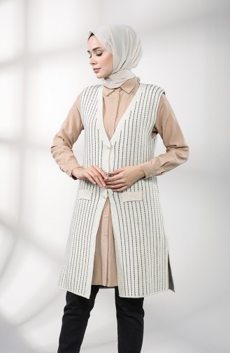 Beige Strickjacke 4118-02