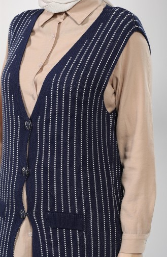 Navy Blue Waistcoats 4118-04