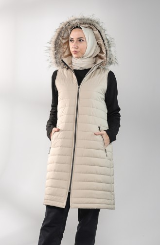 Beige Gilet 5136-05