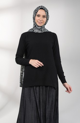 Schwarz Pullover 0586-03