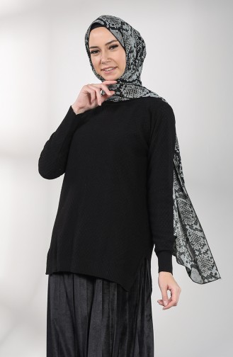 Schwarz Pullover 0586-03