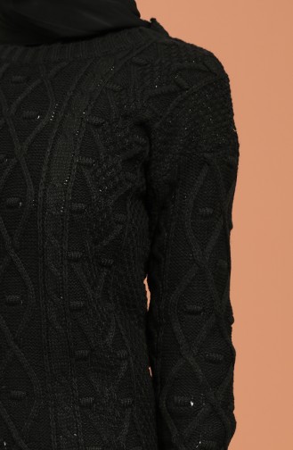 Schwarz Pullover 1211-03