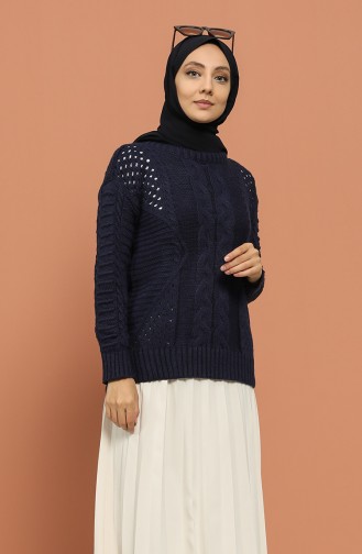 Navy Blue Sweater 1212-07