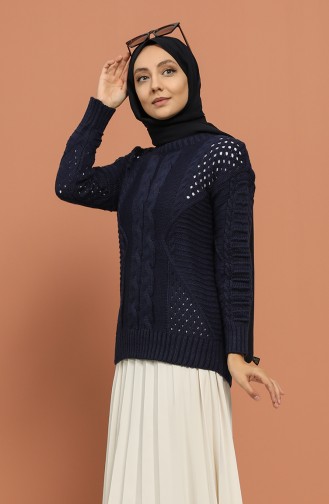 Navy Blue Sweater 1212-07