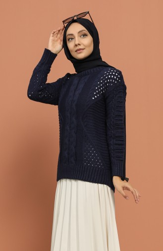 Navy Blue Trui 1212-07